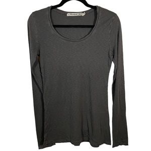 Michael Stars OS “The Original Tee” Charcoal Gray